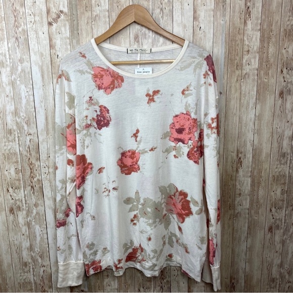 Free People NWT Floral Printed Arielle Top - Picture 4 of 6